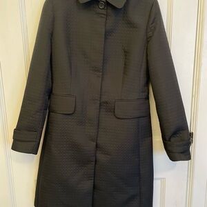 Banana Republic Textured Black Trench Coat